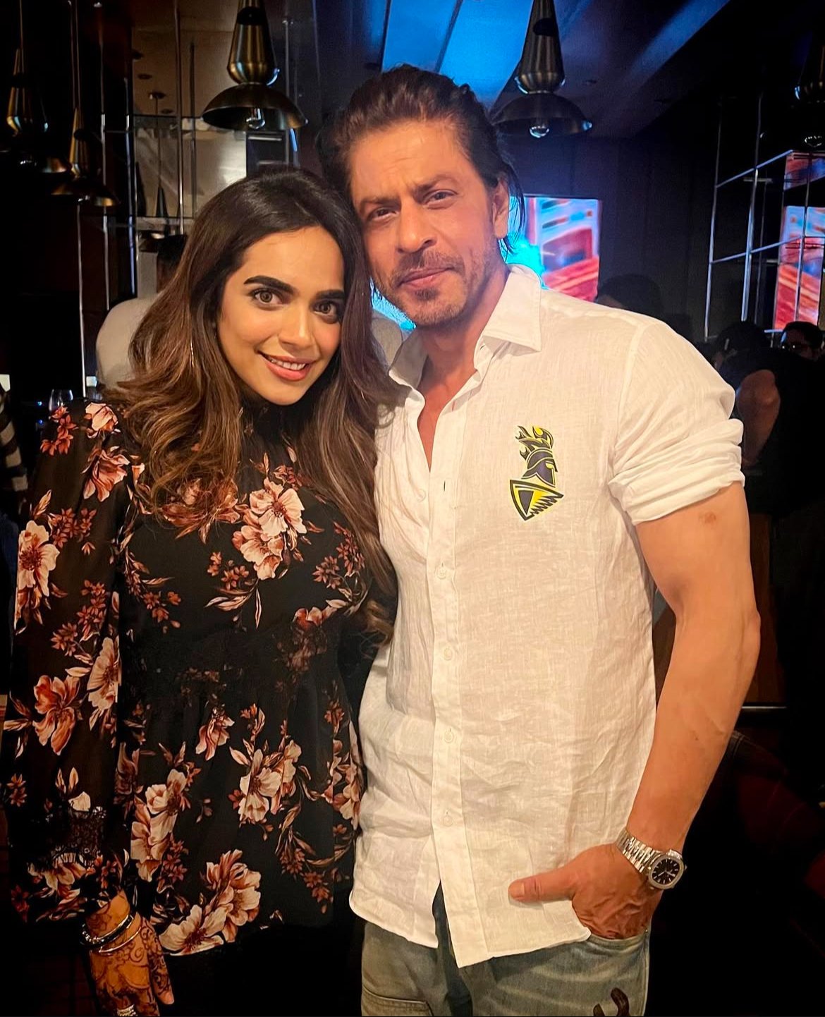 Dr. Aashna with SRK